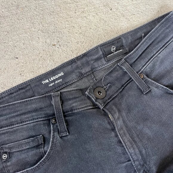 AG Adriano Goldschmied The Legging Super Skinny Jeans Women’s 26 Gray - Picture 3 of 6